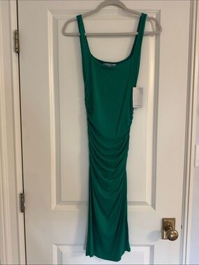 Velvet Torch Emerald Green Ruched Maxi Dress